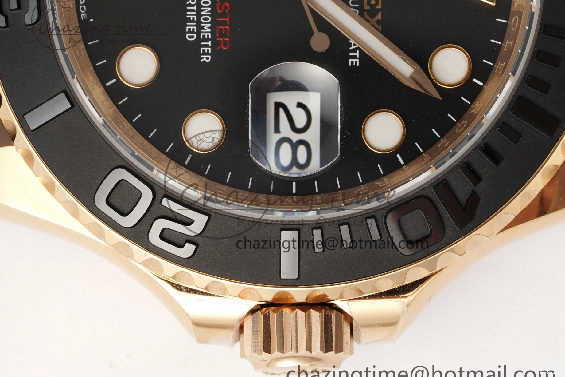 0124 Stretchable Yacht-Master 126655 C+F 1:1 Best Edition Black Ceramic Bezel on Oysterflex Rubber Strap VR 1955